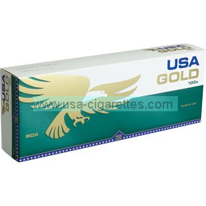 USA Gold Menthol Dark Green 100's cigarettes